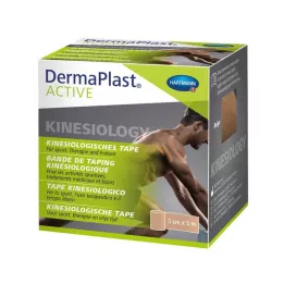 DERMAPLAST Fita de Kinesiologia Ativa 5 cmx5 m bege, 1 unidade