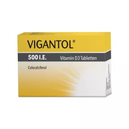 VIGANTOL 500 comprimidos de vitamina D3 I.E., 100 unidades