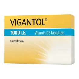 VIGANTOL Comprimidos de vitamina D3 de 1.000 UI, 100 unidades