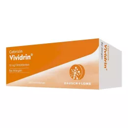 CETIRIZIN Vividrin 10 mg comprimidos revestidos por película, 100 unidades