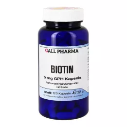 BIOTIN cápsulas de 5 mg GPH , 120 unidades