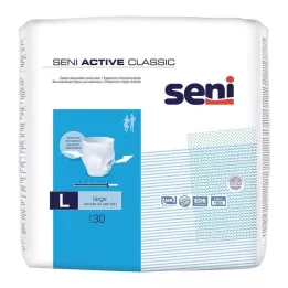 SENI Cuecas de incontinência Active Classic descartáveis L, 30 unidades