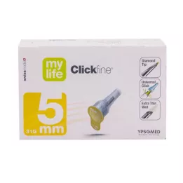 MYLIFE Agulhas para caneta Clickfine 5 mm 31 G, 100 unidades