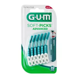GUM Soft Picks Advanced grandes, 30 peças