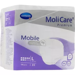 MOLICARE Premium Mobile 8 gotas tamanho L, 14 unidades