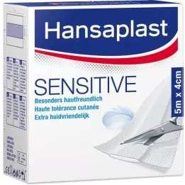 HANSAPLAST Emplastros sensíveis rolo de 4 cm x 5 m, 1 peça