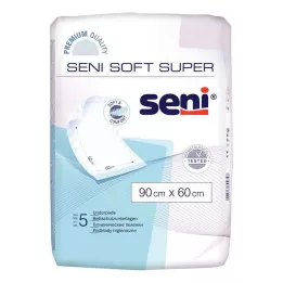 SENI Protetor de cama super macio 90x60 cm, 5 peças