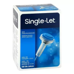 SINGLE-LET Lancetas de segurança, 200 peças