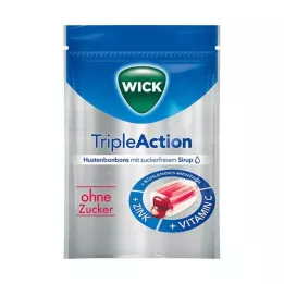 WICK Mentol Tripla Ação &amp; Cassis sem Açúcar, 72 g