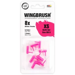WINGBRUSH Conjunto de recarga Interdentalb.ISO 0 pequeno, 8 peças