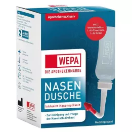 WEPA Ducha nasal com 10x2,95 g de sal para enxágue nasal, 1 P