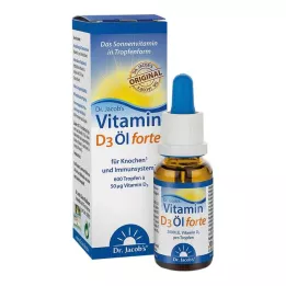 VITAMIN D3 ÖL gotas fortes Dr. Jacobs, 20 ml