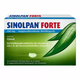 SINOLPAN forte 200 mg cápsulas moles gastrorresistentes, 21 unidades