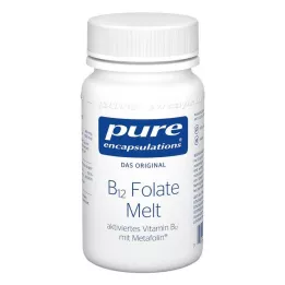 PURE ENCAPSULATIONS Pastilhas de folato B12 para derreter, 90 unidades