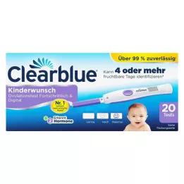 CLEARBLUE Teste de ovulação avançado &amp; digital, 20 pcs