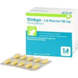 GINKGO-1A Pharma 80 mg comprimidos revestidos por película, 120 unidades