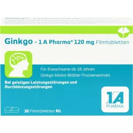 GINKGO-1A Pharma 120 mg comprimidos revestidos por película, 30 unidades
