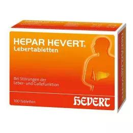 HEPAR HEVERT Comprimidos de fígado, 100 unidades