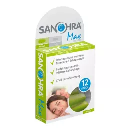 SANOHRA protetores auriculares máximos para adultos, 12 peças