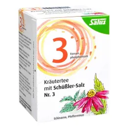 Chá de ervas com sal Schüssler número 3 Salus Fbtl.(15 unidades)