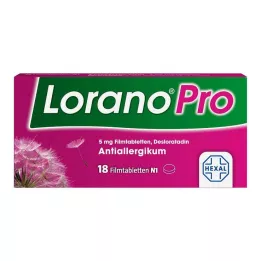 LORANOPRO Comprimidos revestidos por película de 5 mg, 18 unidades