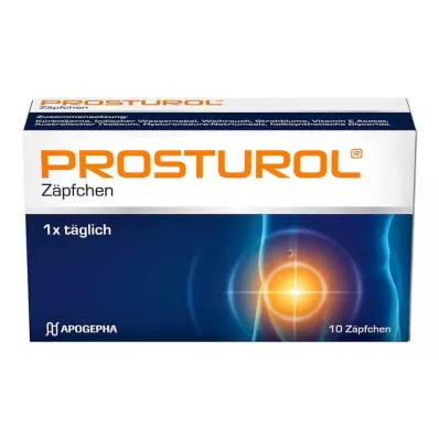 PROSTUROL Supositórios, 10 unidades PROSTUROL Supositórios, 10 unidades