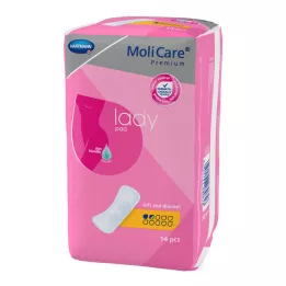 MOLICARE Almofada feminina premium 1,5 gotas, 14 unidades