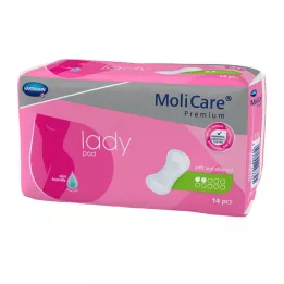 MOLICARE Almofada feminina premium 2 gotas, 14 unidades