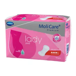 MOLICARE Almofada feminina premium 4 gotas, 14 unidades