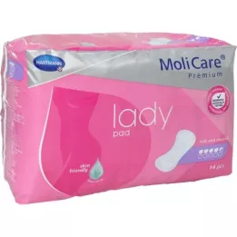 MOLICARE Almofada feminina premium 4,5 gotas, 14 unidades