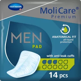 MOLICARE Premium MEN Almofada 3 gotas, 14 unid