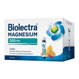 BIOLECTRA Magnésio 300 mg Líquido, 28 unidades
