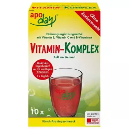 APODAY Complexo vitamínico cereja-aronia sem açúcar plv., 10X5 g