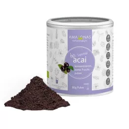 ACAI Pó 100% orgânico sem transportadores, 80 g