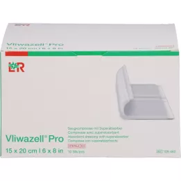 VLIWAZELL Compressa superabsorvente Pro estéril 15x20 cm, 10 unidades