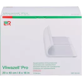 VLIWAZELL Compressa superabsorvente Pro estéril 20x40 cm, 10 unidades