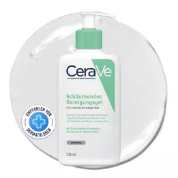 CERAVE gel de limpeza espumante, 236 ml