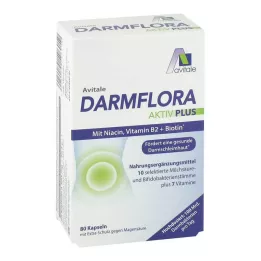 DARMFLORA Aktiv Plus 100 bilhões de bactérias + 7 vitaminas, 80 unidades