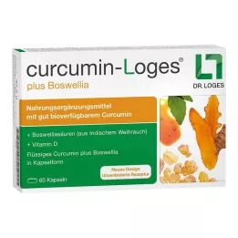 CURCUMIN-LOGES mais cápsulas de Boswellia, 60 unidades