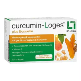 CURCUMIN-LOGES mais cápsulas de Boswellia, 120 unidades