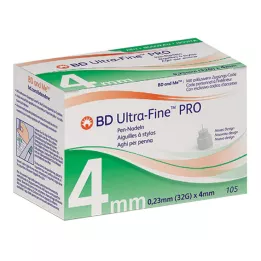 BD ULTRA-FINE PRO Agulhas para caneta 4 mm 32 G 0,23 mm, 105 unidades