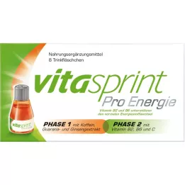 VITASPRINT Garrafas de bebidas energéticas profissionais, 8 unidades