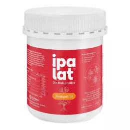 IPALAT Pastilhas para garganta mel suave sem mentol sem açúcar, 400 unidades