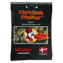 Doces de alcaçuz originais com pimenta turca, 100 g