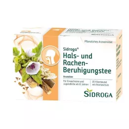 SIDROGA Saco de filtro para chá calmante para garganta e faringe, 20X1,75 g