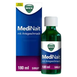 WICK MediNait com xarope sabor anis, 180 ml
