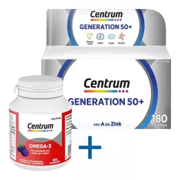 CENTRUM Tablets Geração 50+, 180 unidades