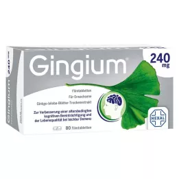 GINGIUM Comprimidos revestidos por película de 240 mg, 80 unidades