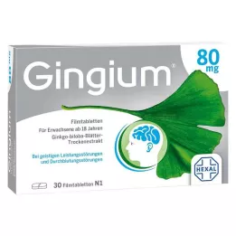GINGIUM Comprimidos revestidos por película de 80 mg, 30 unidades