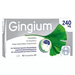 GINGIUM Comprimidos revestidos por película de 240 mg, 60 unidades